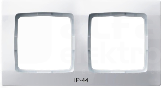 KARO IP44 biały Ramka podwójna do łączników