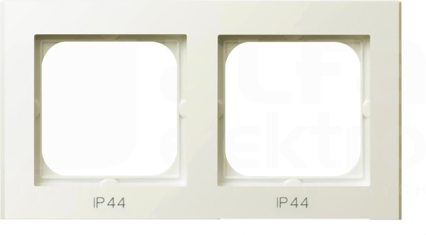 SONATA IP44 ecru Ramka podwójna do łączników