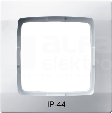 KARO IP44 biały Ramka pojedyncza do łączników
