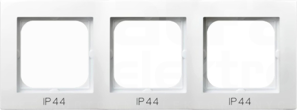 AS IP44 biały Ramka potrójna do łączników