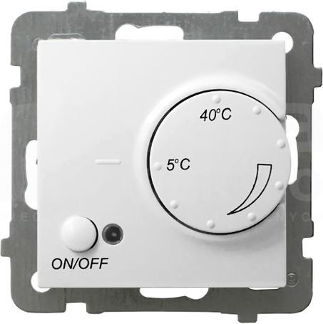 AS biały Regulator temperatury z czujnikiem napow.