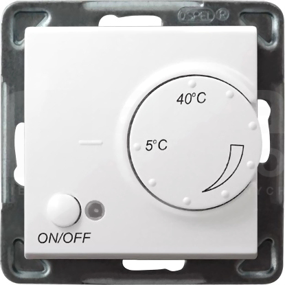 SONATA biały Regulator temperatury z czujnikiem napow.