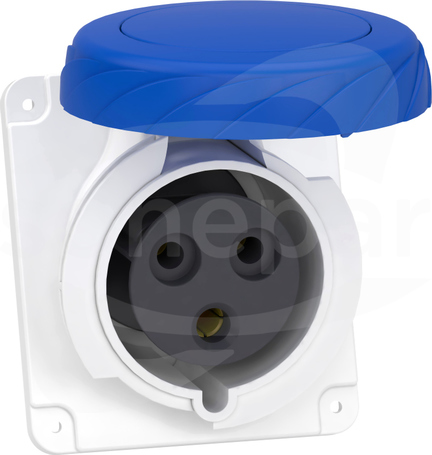 PKY32F723 32A 2P-E 200-250V IP67 50-60Hz GNIAZDO - ROZDZ.AKCESORIA
