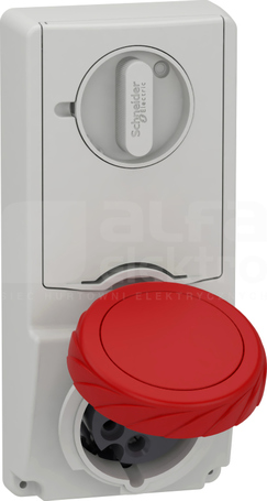 KAEDRA 16A 5P 415V IP65 Gniazdo tablicowe z klapką