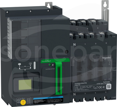 TA25D4L2004TPE 200A 400V 4P LCD 250A Automatyczny Przełącznik Zasilania