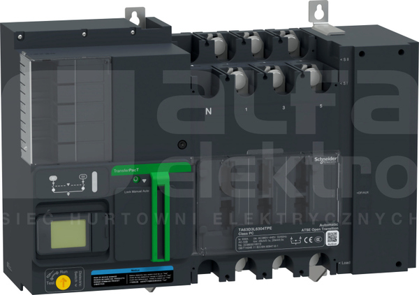 TA63 630A 3P LCD 400V Układ przełączania zasilania