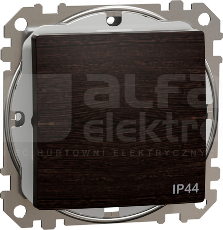 SEDNA ELEMENTS IP44 wenge Łącznik 1-biegunowy