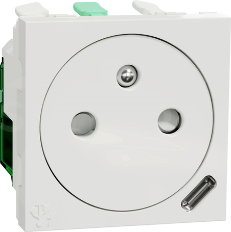 Nowa Unica NU301518E 2P+PE z USB C 105W białe Gniazdo