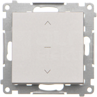 SIMON55 10A Aluminium mat Łącznik żaluzjowy pojedynczy trójpozycyjny (1-0-2)