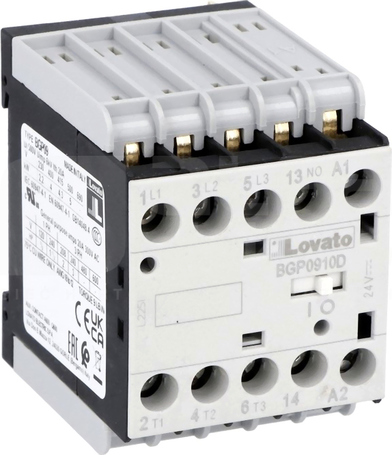 BGP09.10A 3P 24VDC 9A AC3 1NO Stycznik mini