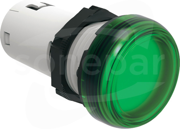 LPMLN3 220VDC zielony Jednoczęściowa lampka LED