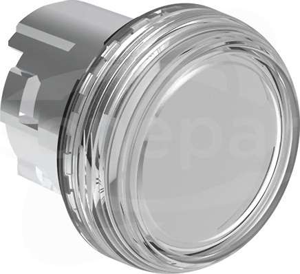 LPSL7 22mm przezroczysta Głowica lampki metalowa