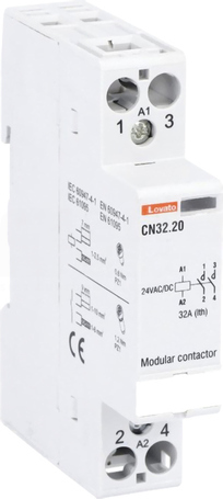 CN32.20 32A 24VAC/DC 2P 2NO Stycznik modułowy