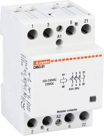 CN63.01 220/240V 50/60Hz Stycznik modułowy