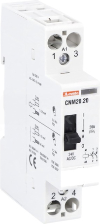CNM20.20 20A 24VAC/DC 2Z 0R Stycznik modułowy z dźwignią