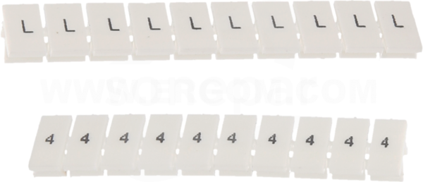 EZU-5 (41-50) (100szt) Oznacznik do złączek biały