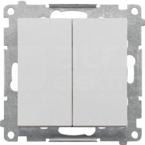 SIMON55 10AX aluminium mat Łącznik świecznikowy