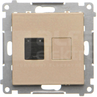 SIMON55 szampański-mat Gniazdo RJ45 kat.6