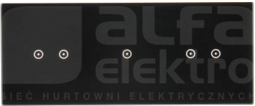 SIMON 54 Touch zastygła lawa Panel dotykowy trzymodułowy