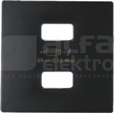 SIMON82 grafit Pokrywa gniazda USB