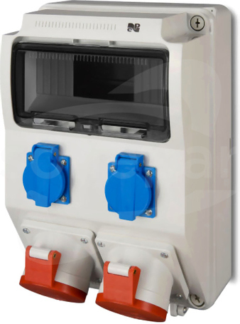 RS-9 32A/5P 2xGS IP44 Rozdzielnica modułowa