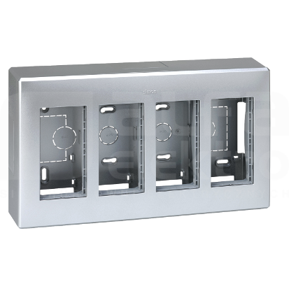 SIMON 500 4-mod aluminium Obudowa natynkowa