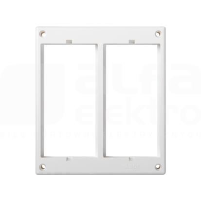 SIMON 500 czysta biel Ramka 2-modułowa