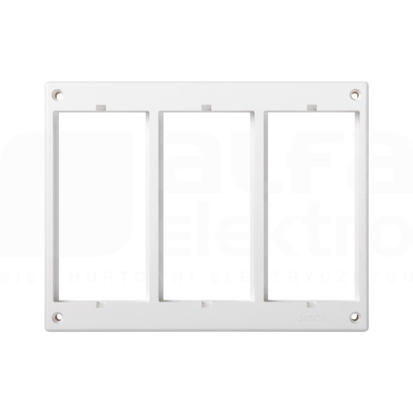 CONNECT czysty biały Ramka potrójna