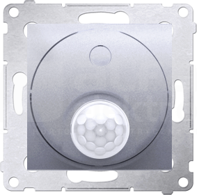 SIMON54 20-500W srebrny mat Łącznik z czujnikiem ruchu