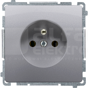 BASIC/M 2P+Z inox Gniazdo