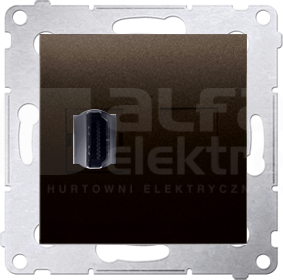 SIMON54 brąz mat Gniazdo HDMI