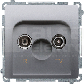 BASIC/M 10dB inox Gniazdo antenowe RTV końcowe