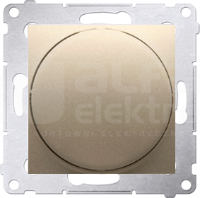 SIMON54 2–250W złoty mat Ściemniacz naciskowo-obrotowy