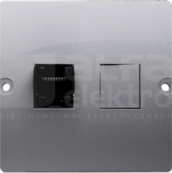 BASIC/M 1xRJ12 inox Gniazdo telefoniczne