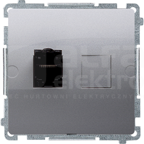 BASIC/M 1xRJ45 kat6 inox Gniazdo komputerowe