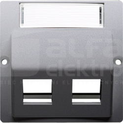 BASIC/M inox Pokrywa gniazda teleinformatycznego KEYSTONE