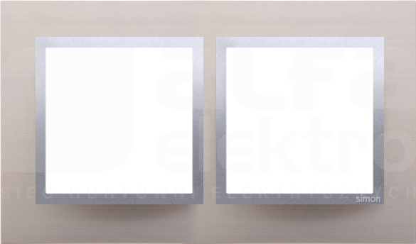 SIMON54 satynowy blask Ramka podwójna