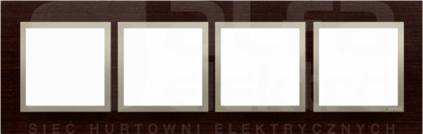 SIMON54 złote wenge Ramka poczwórna