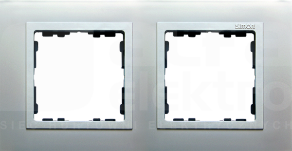 SIMON82N aluminium Ramka podwójna