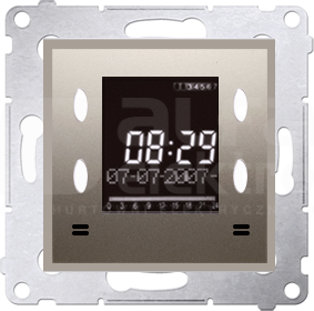 SIMON54 złoty mat Zegar elektroniczny