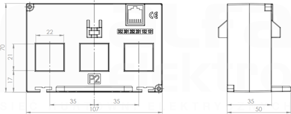 LJ35 100A/100mA 0.25VA/kl.0.5 0.35VA/kl.1 Przekładnik prądowy