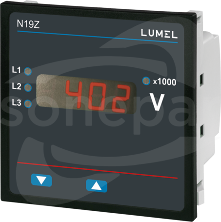N19Z 1/5A AC 40-300VAC/DC kl.0,5 IP54 Miernik cyfrowy