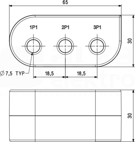 L308 63A/250mA 0,1VA/kl.0,5 Przekładnik dedykowany