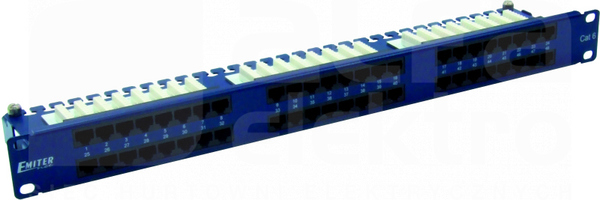 DCN/3012IPRL48-C6-1U niebieski Panel 19 48xRJ45 UTP
