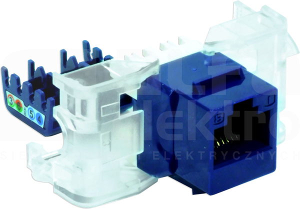 DCN/FA-S1090-8-C6 niebieski Gniazdo UTP RJ45 kat.6