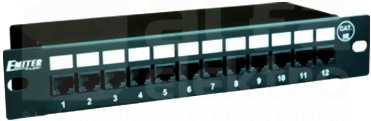 FU/PPFA8075K128C5E Panel 10 12xRJ45 UTP