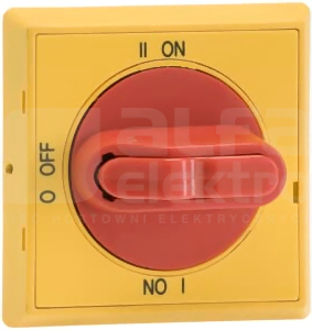 OHYS2AJE011 I-0-II Pokrętło żółto-czerw.bl.kłód
