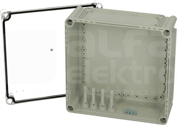 EKOE 130 T 280x280x130 Obudowa pokrywa przezroczysty