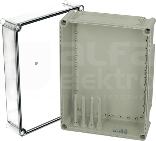 EKPE 180 T 380x280x180 Obudowa pokrywa przezroczysty