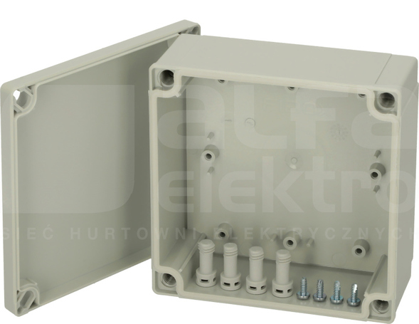 PC125/60HG 130x130x60 IP67 Obudowa pokrywa szara